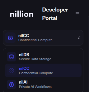 Developer Portal dashboard